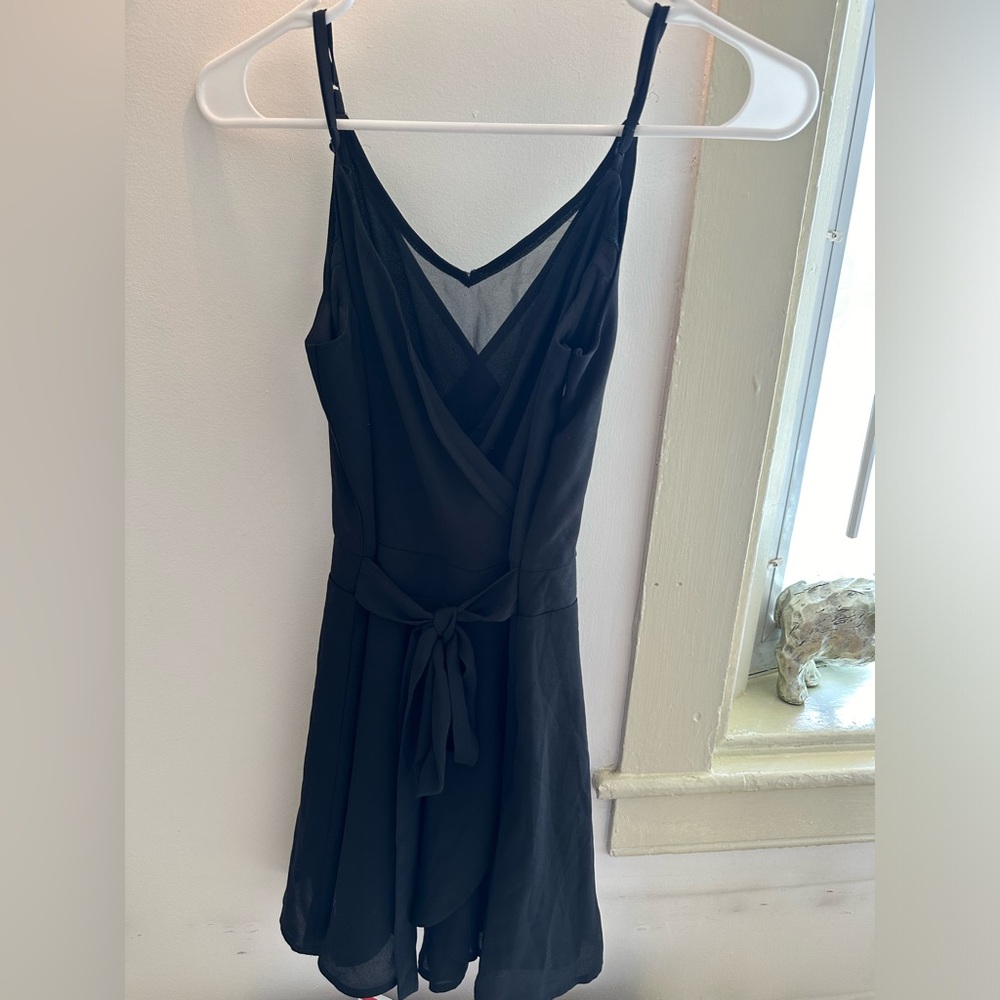Express black jumpsuit with shorts/skirt